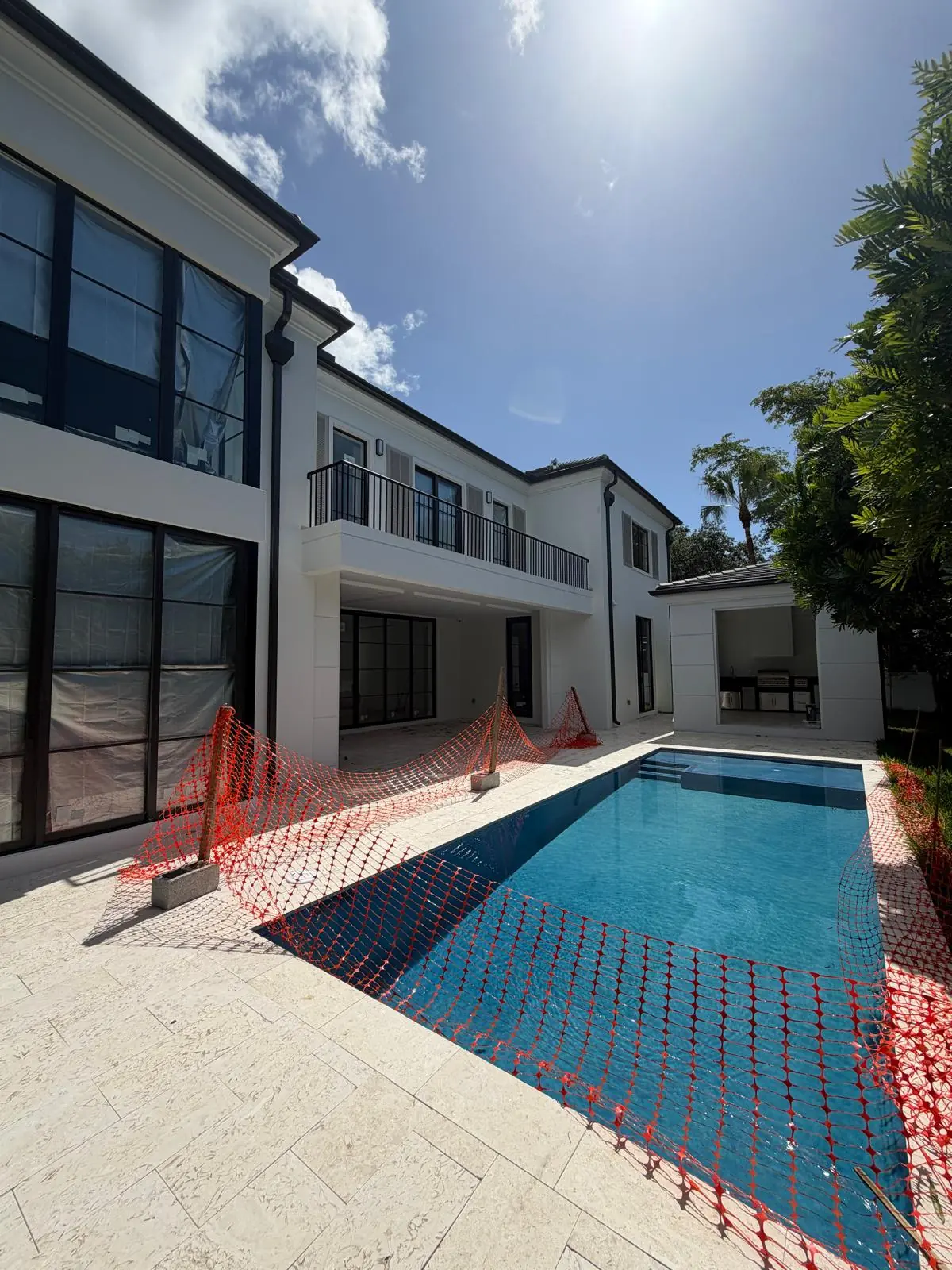 Moura General Construction — custom pool with outdoor kitchen